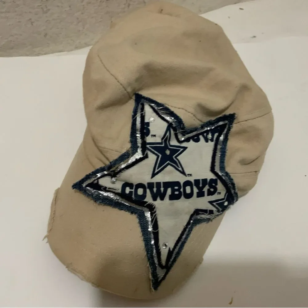 Dallas Cowboys NFL hat women khaki sequin